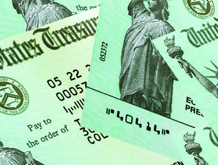 pile of U.S. Treasury checks