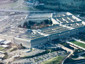 Pentagon building aerial shot 