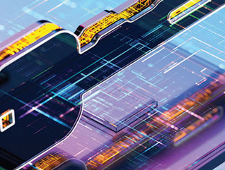 Security Digital key on abstract CPU concept