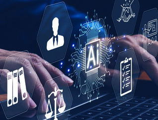 Person typing on a laptop