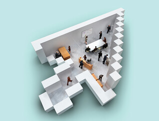 Office in the shape of an arrow