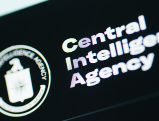 CIA text and logo on a screen