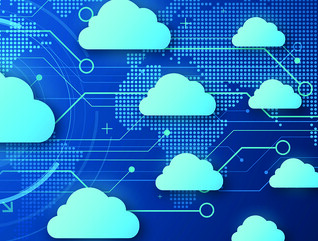 Blue image of several clouds