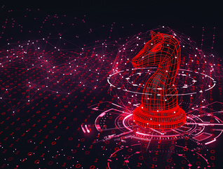 Cyber security virtual chess piece