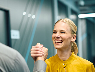 Coworkers collaborating