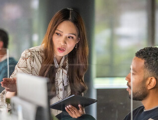 People collaborating in the office