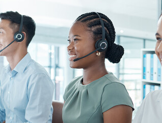 People at call center