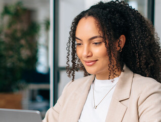 Person working on computer