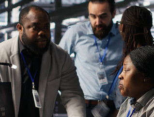 People collaborating at work