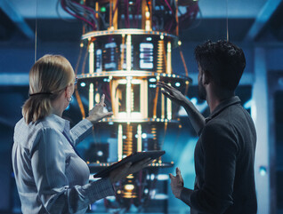 People exploring quantum computing