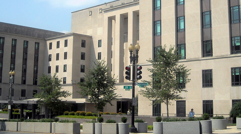 The Harry S. Truman Building at the headquarters of the State Department. 