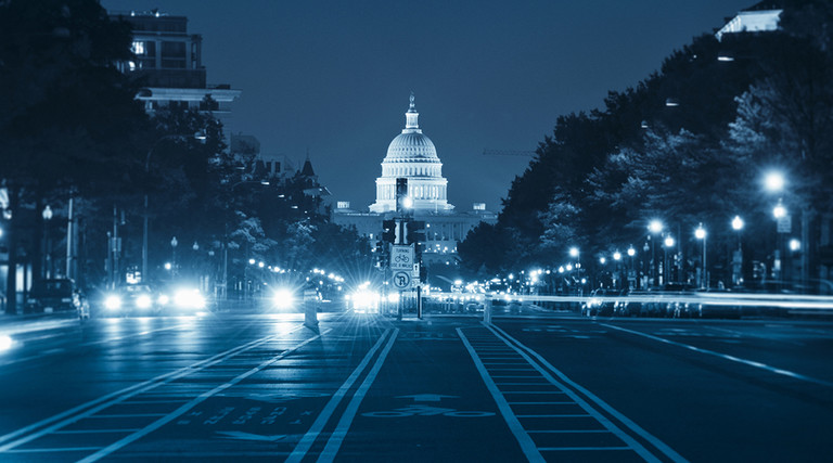 Washington DC at night 