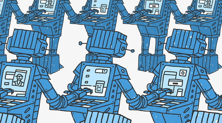 Botnet illustration 