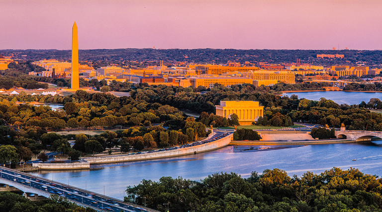 Washington DC sunset