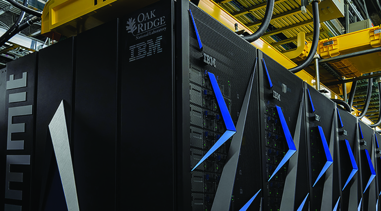 IBM supercomputer named Summit at Oak Ridge National Laboratory
