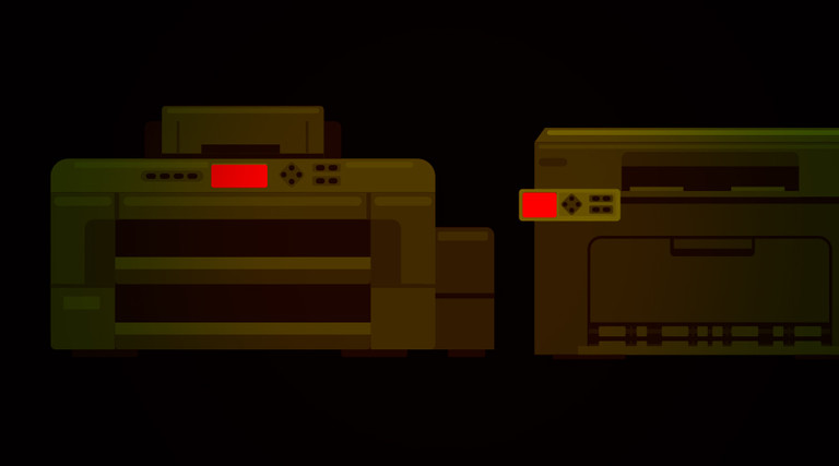 Two animated printers 