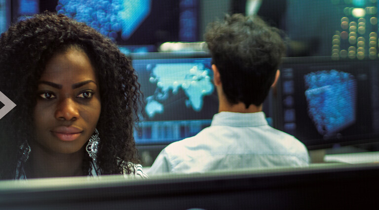 Person working in an office
