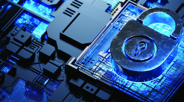 Illustration of Encrypted Technology