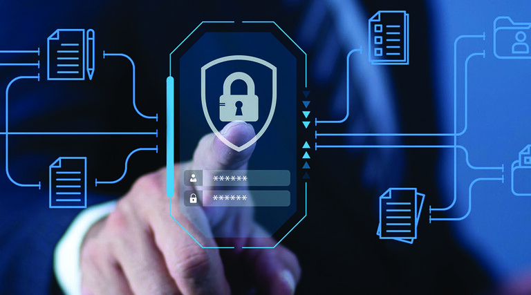 Person accessing secure technology