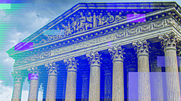 Pixelated Supreme Court Building