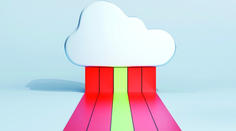 Technology data center on cloud service