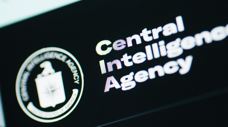 CIA text and logo on a screen
