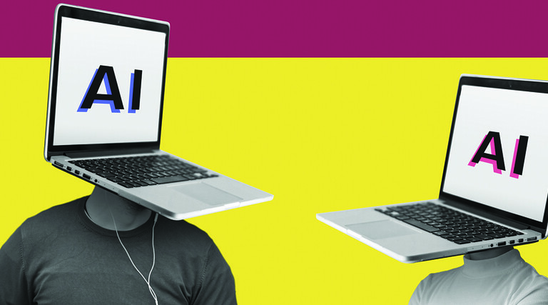 Laptops as heads engaging