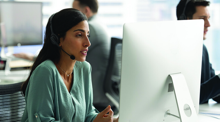 Person in contact center