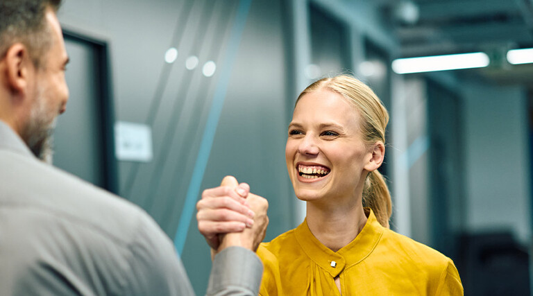 Coworkers collaborating