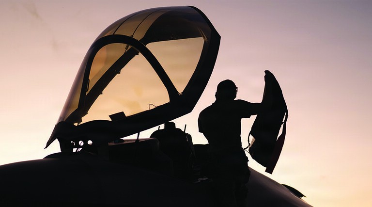 An F-35 fighter jet used in Operation Absolute Resolve