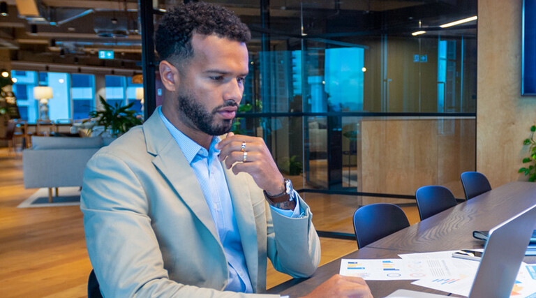 Person using computer