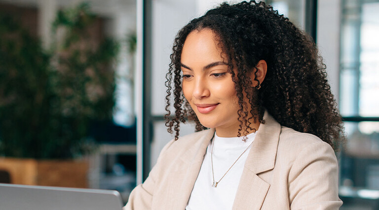 Person working on computer