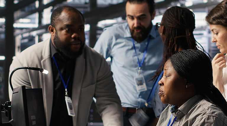 People collaborating at work