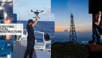 four images of critical infrastructure