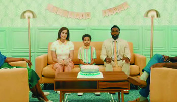family in a living room