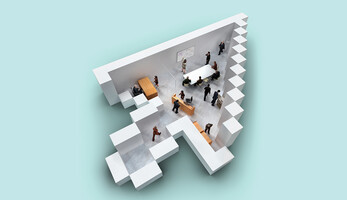 Office in the shape of an arrow