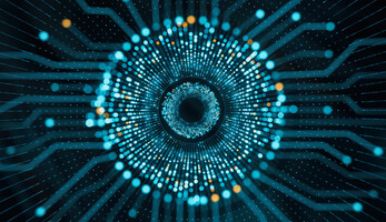 An abstract rendering of an AI network