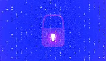 Digital data protection security icon