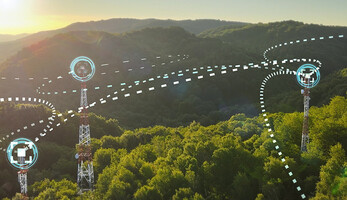 Three telecommunication towers
