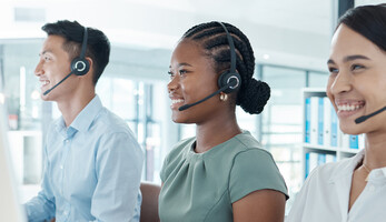 People at call center