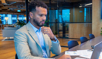 Person using computer