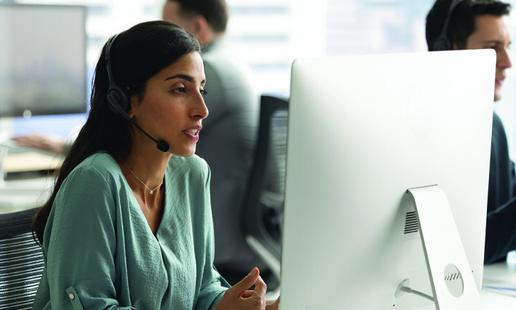 Person in contact center