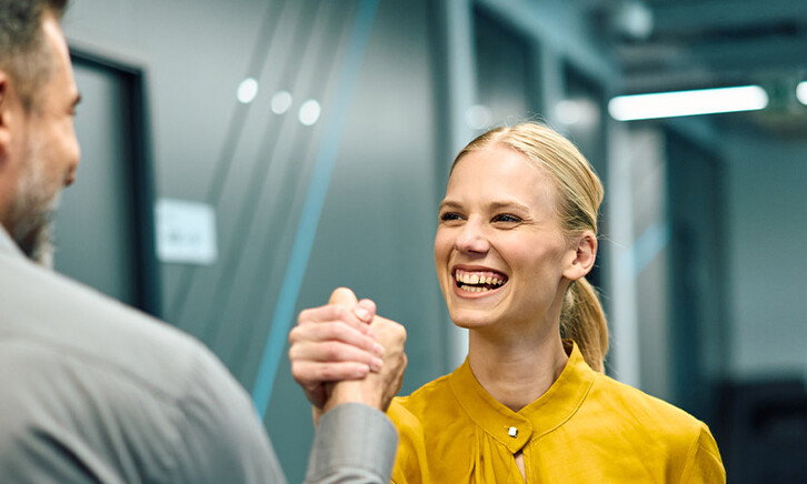 Coworkers collaborating