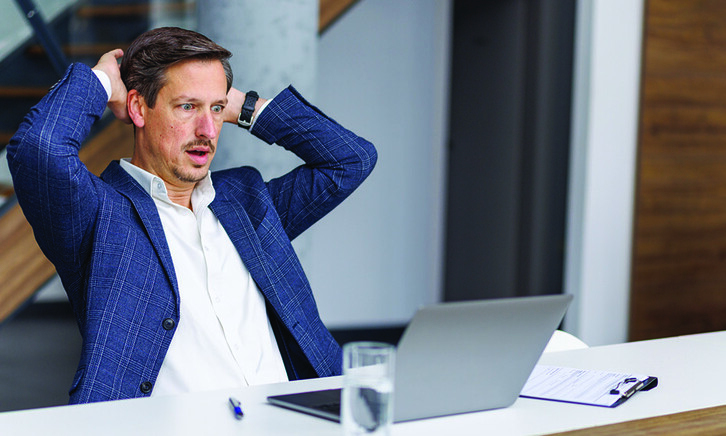 Person using a computer 