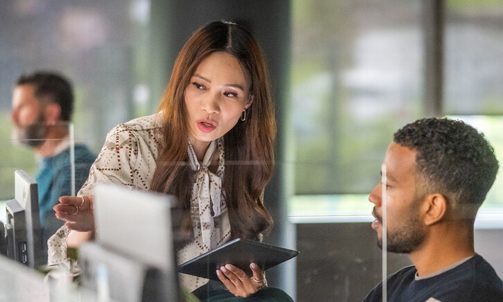 People collaborating in the office