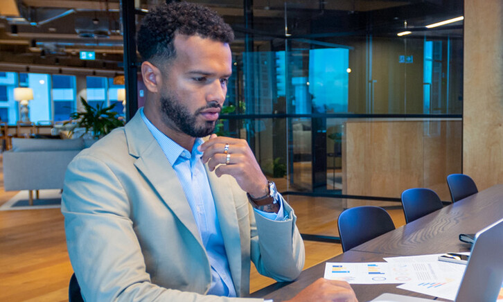 Person using computer