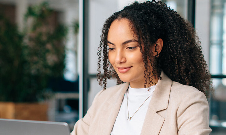 Person working on computer