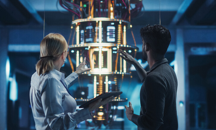 People exploring quantum computing