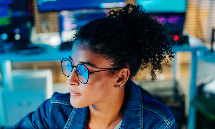 Person developing code