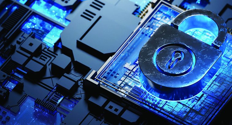 Illustration of Encrypted Technology
